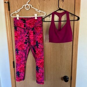 Victoria’s Secret two piece set Sports top & leggings Yoga athleisure athletic L